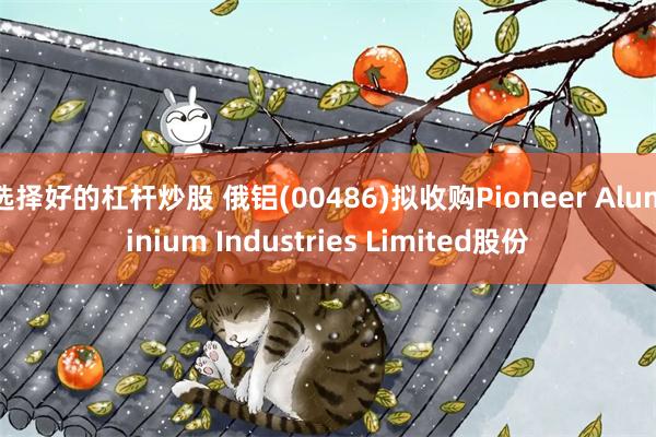 选择好的杠杆炒股 俄铝(00486)拟收购Pioneer Aluminium Industries Limited股份