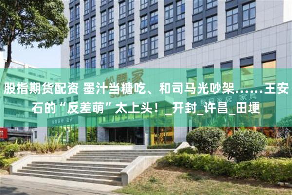 股指期货配资 墨汁当糖吃、和司马光吵架……王安石的“反差萌”太上头！_开封_许昌_田埂